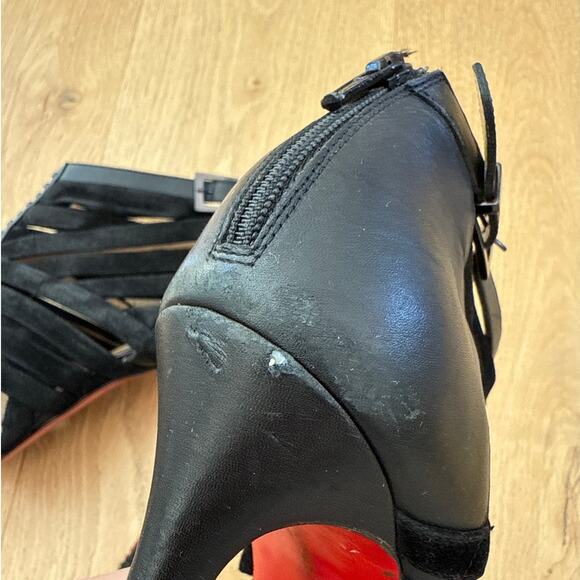 Christian Louboutin Stiletto Pumps Velvet Karina Size 39.5 Black - Picture 8 of 11